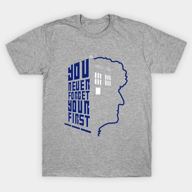 You Never Forget Your First - Doctor Who 3 Jon Pertwee T-Shirt by jadbean